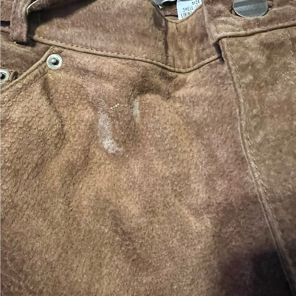 Vintage Bagatelle Brown Leather Pants - Picture 7 of 10